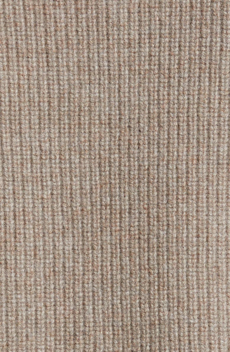 Sunspel Half Zip Lambswool & Cashmere Rib Sweater, Alternate, color, 