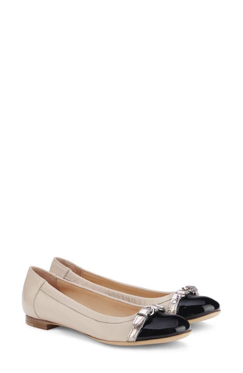 Monika Cap Toe Ballet Flat