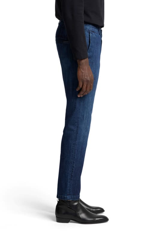 7 For All Mankind Airweft Slim Straight Fit Denim Chinos In Rialto Blue In Blue
