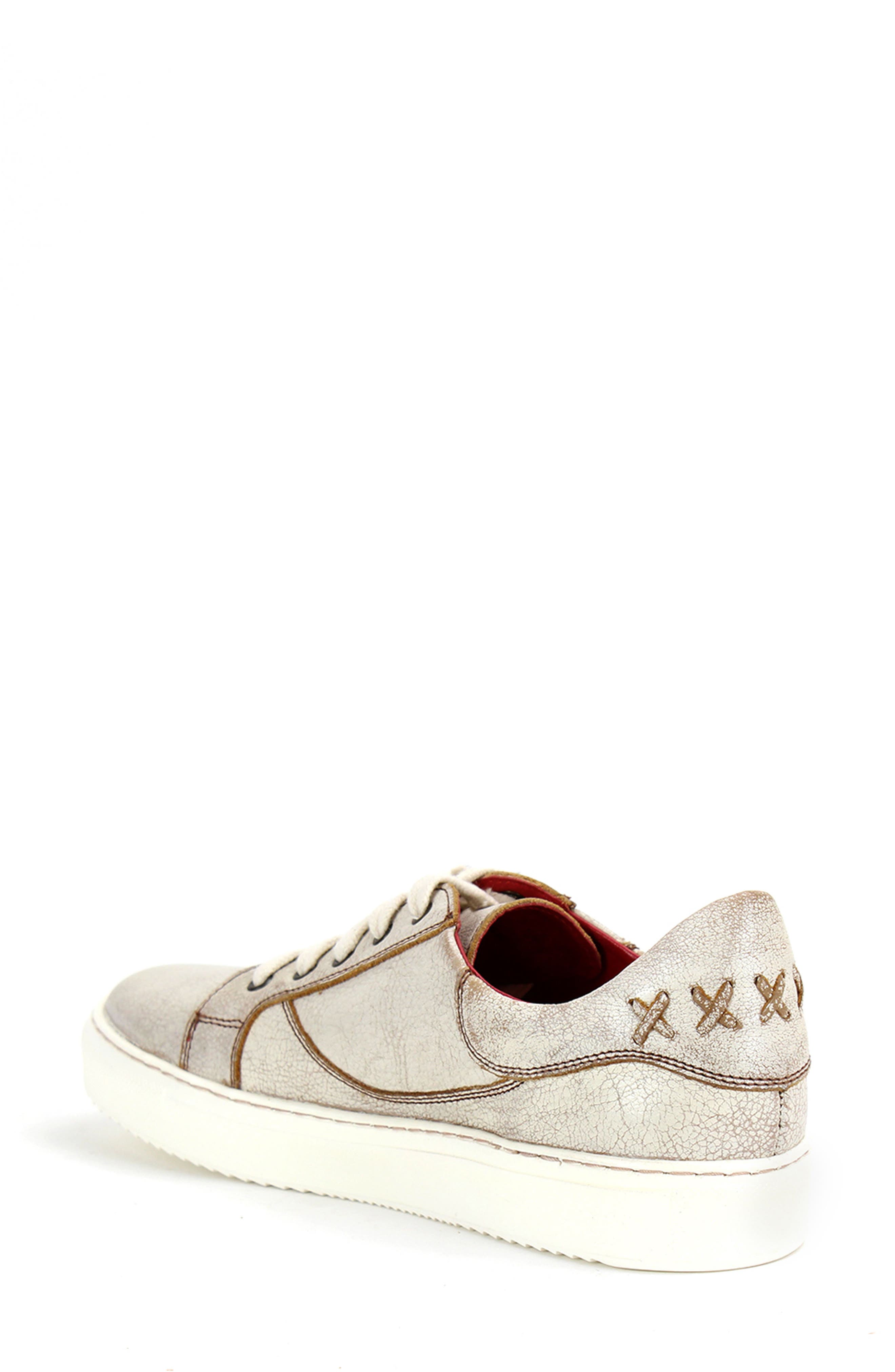 Azeli Leather Sneaker, Alternate, color, NECTAR LUX