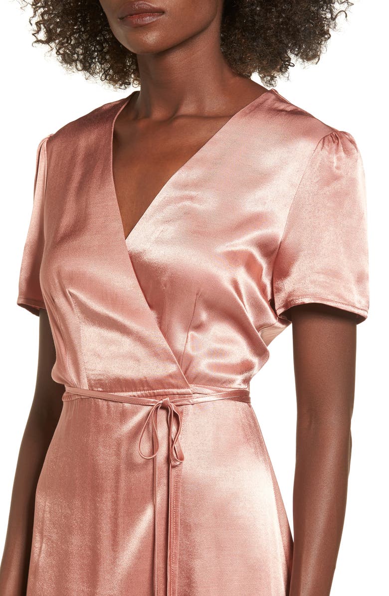 WAYF Gwyneth Wrap Maxi Dress, Alternate, color, 