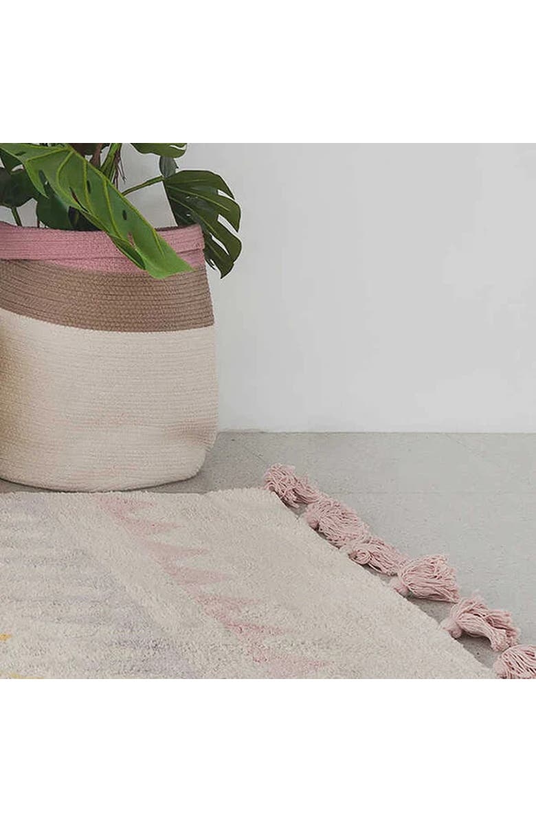 Lorena Canals Washable Rug Azteca Vintage Nude, Alternate, color, Natural, Pink, Grey,Yellow