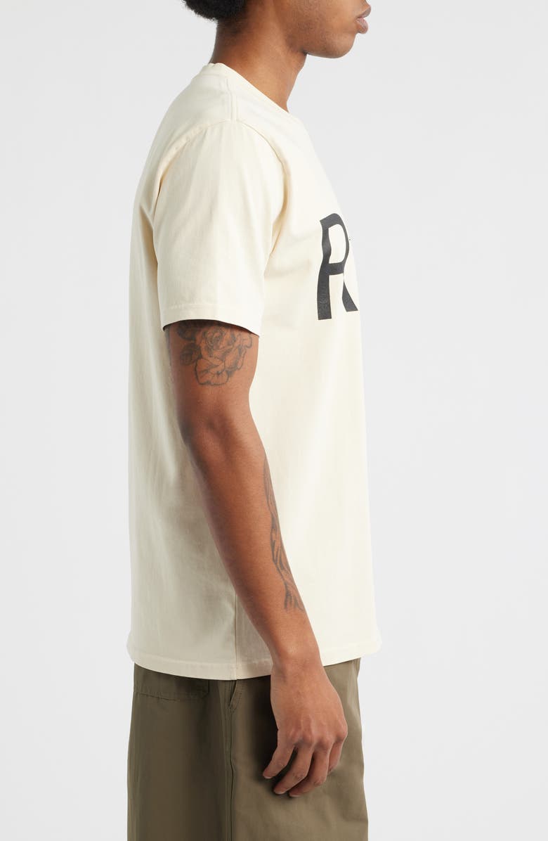 RtA Liam Logo Graphic T-Shirt, Alternate, color, Sand Black