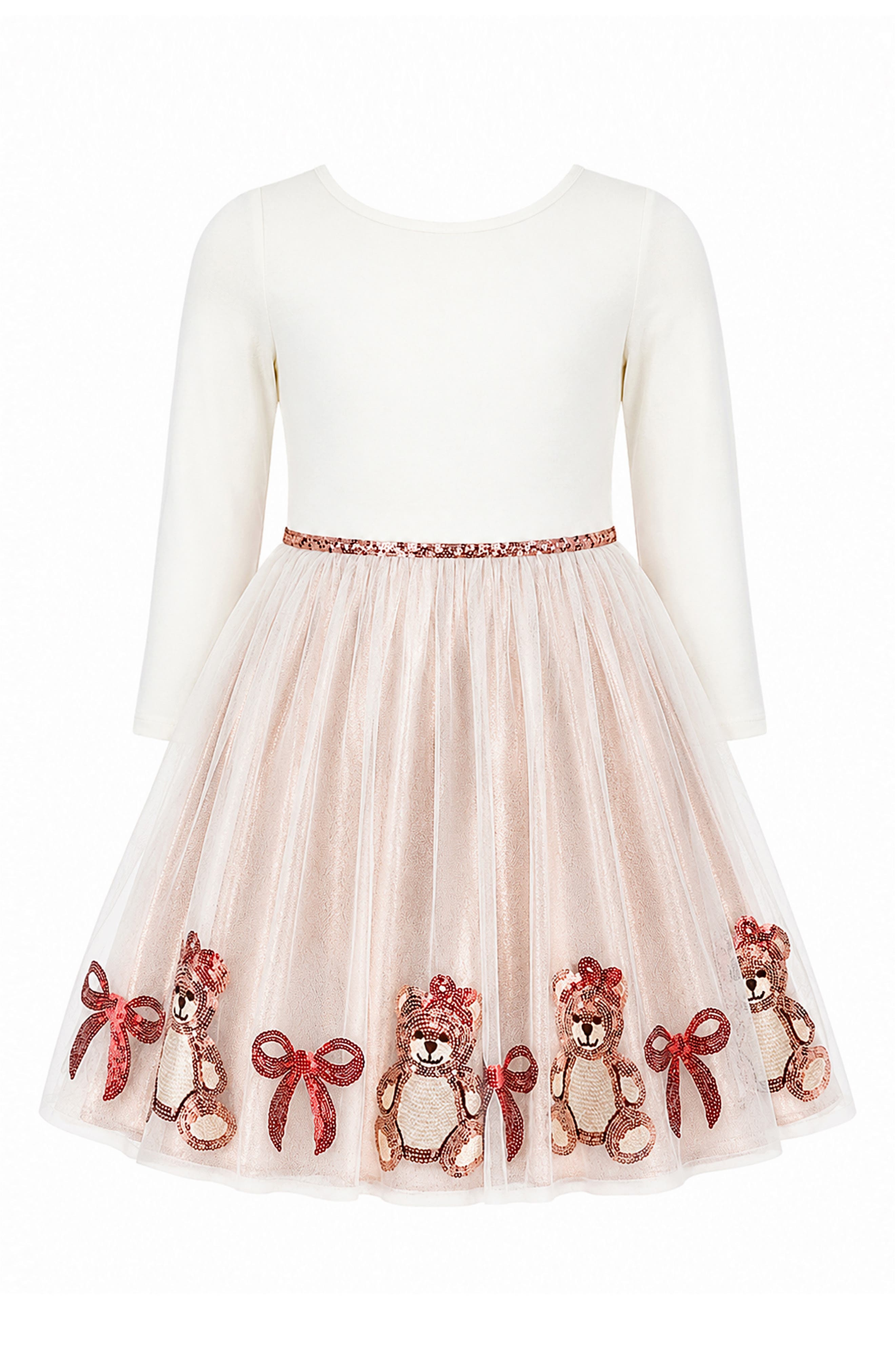 Kids' Sequin Bear Border Tutu Dress