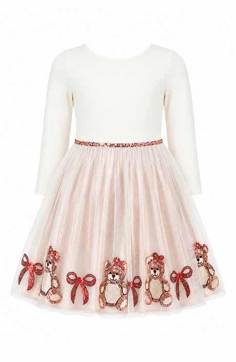 Kids' Sequin Bear Border Tutu Dress