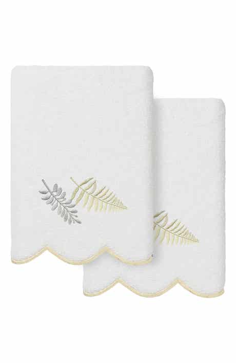 Fern Toss Scallop Pack of 2 Hand Towels