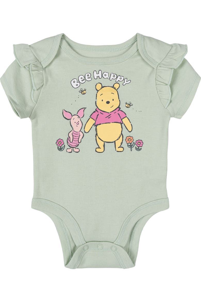 Winnie the Pooh Bodysuit and Shorts Set, Alternate, color, Pooh Piglet Green