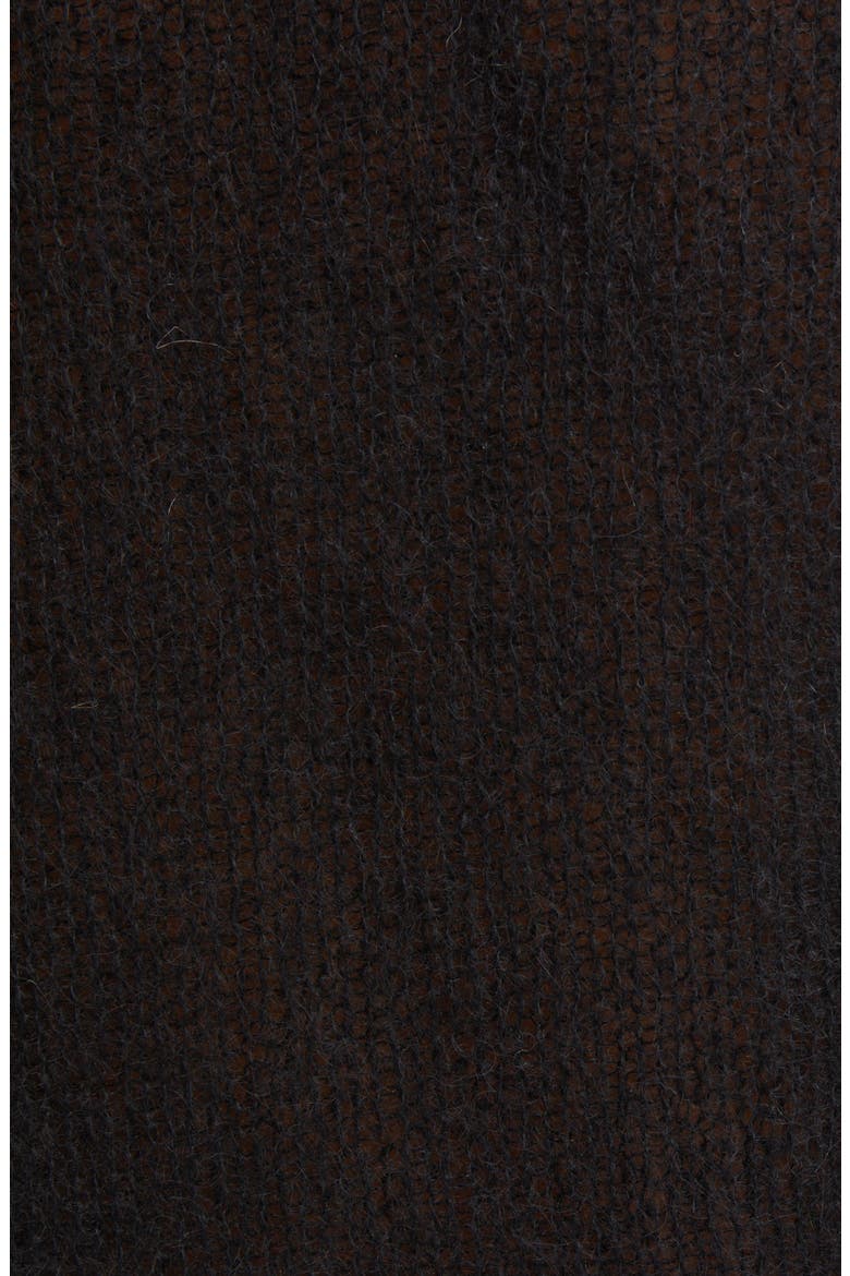 Kodilia Crop Mohair Blend Cardigan, Alternate, color, BLACK