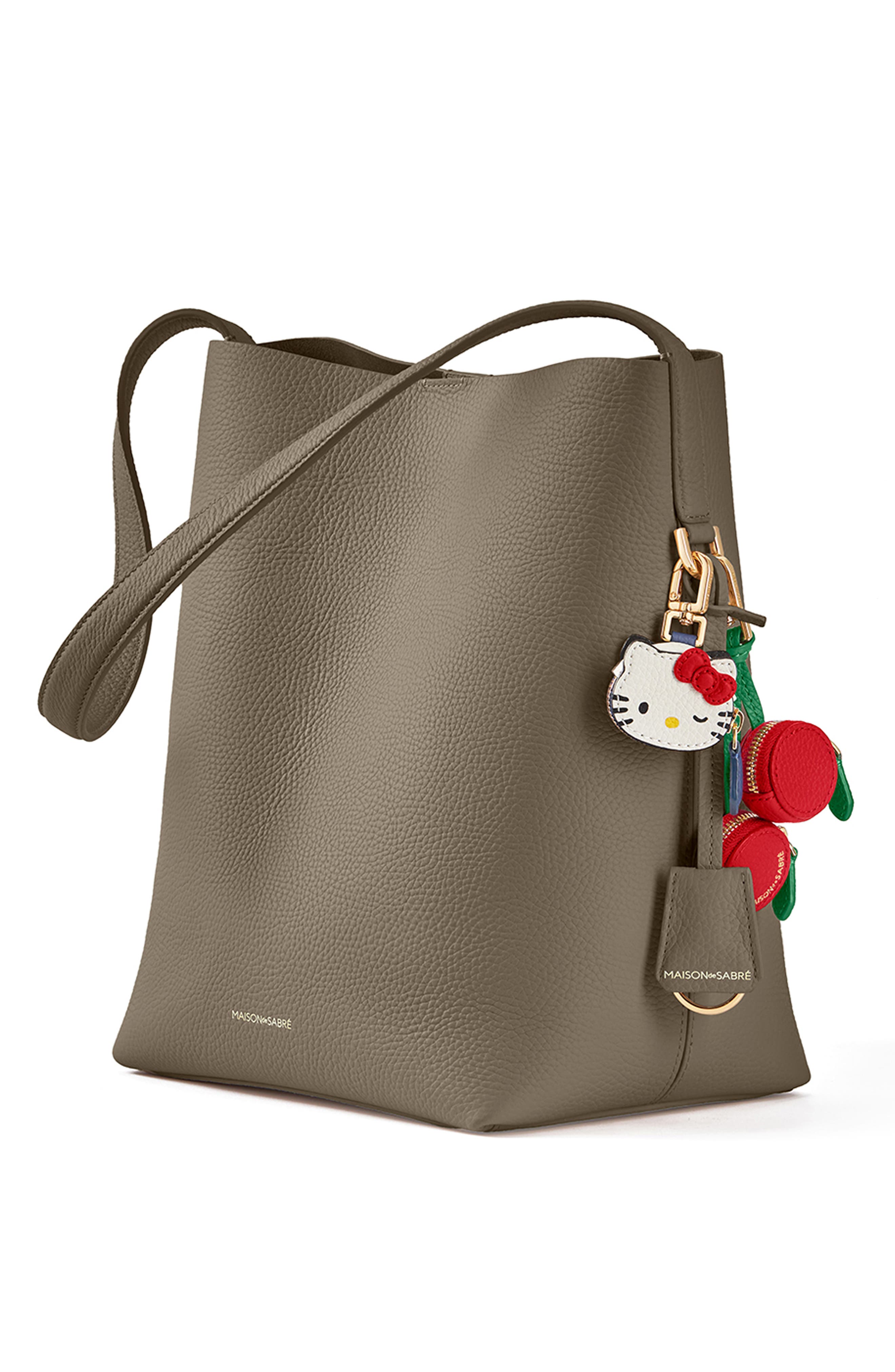 MAISON de SABRÉ The Bucket Soft Tote, Alternate, color, Cashmere Matcha