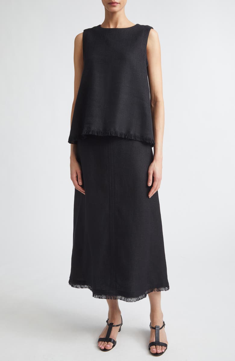 Max Mara Anika Sleeveless Top, Alternate, color, Black