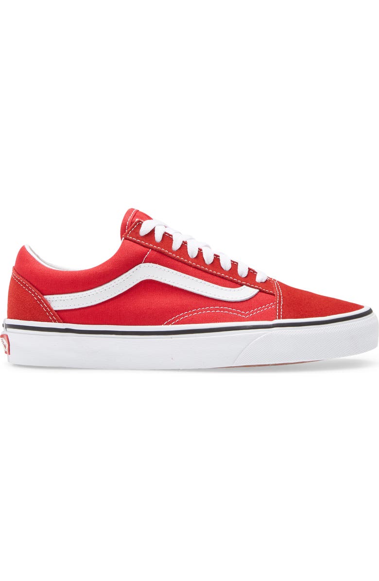 Vans Old Skool Sneaker, Alternate, color, Racing Red/ White/ White