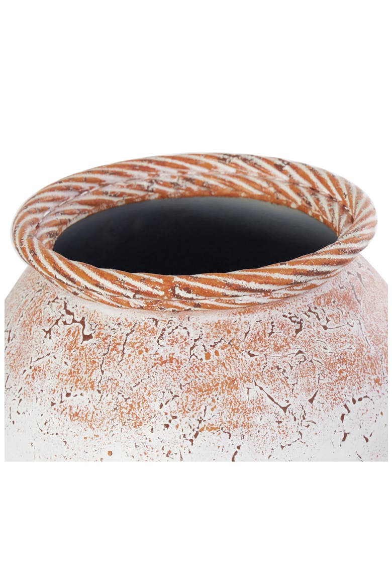 Metal Vase, Alternate, color, WHITE