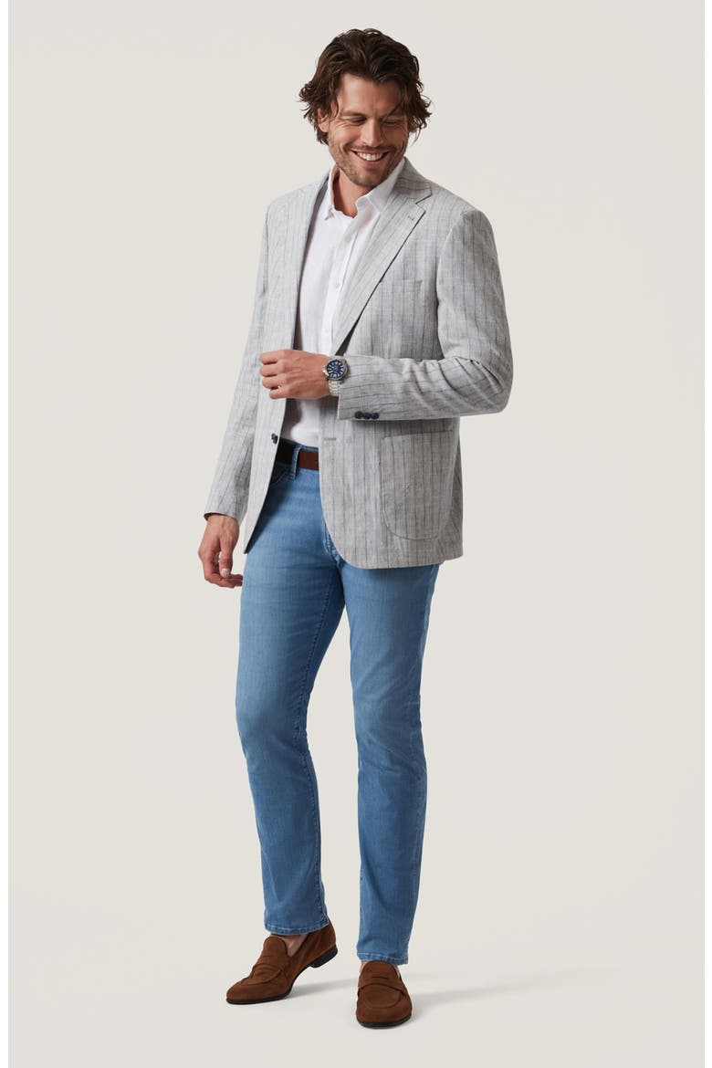 Courage Straight Leg Jeans, Alternate, color, MID BLUE KONA