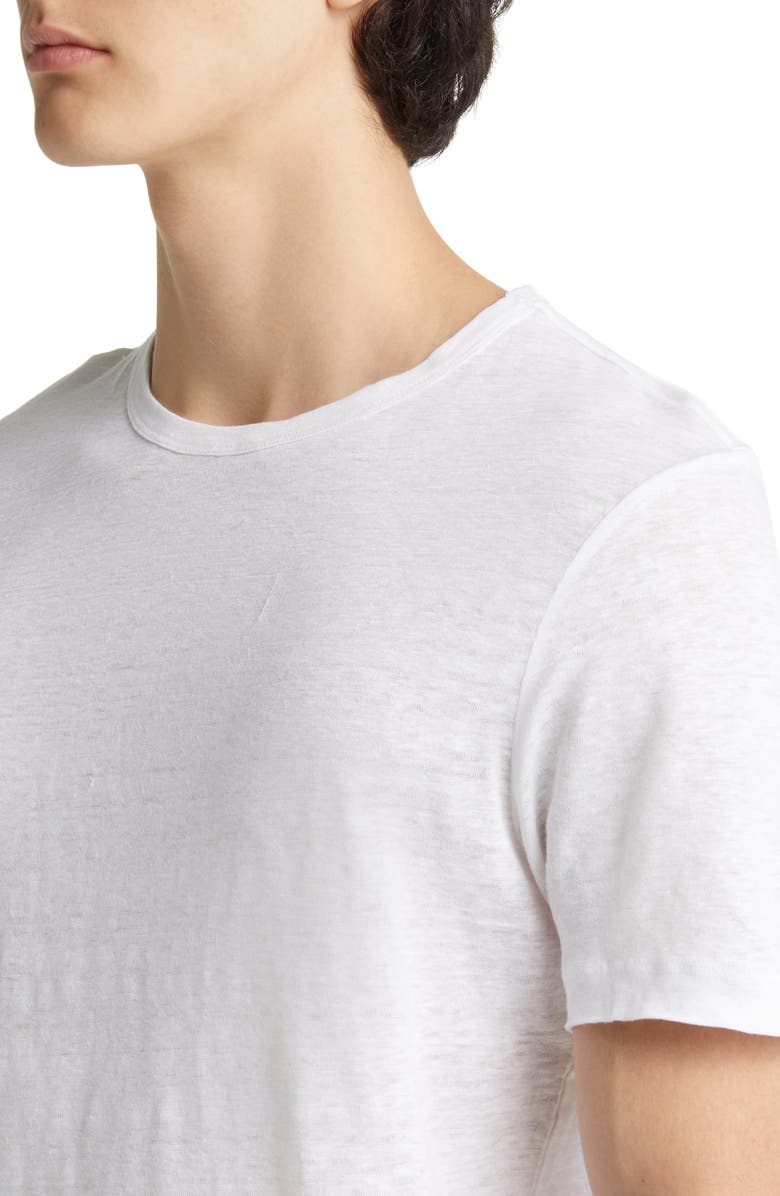 BOSS Tiburt Slub Linen T-Shirt, Alternate, color,