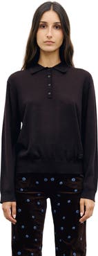 GERARD DAREL Rebeca Merino Polo Collar Jumper