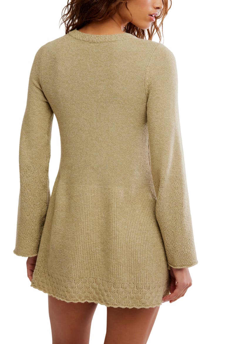 Bali Old Flame Sweater Dress, Alternate, color, OLIVE TREE HEATHER
