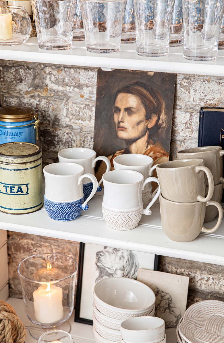 Juliska Le Panier Mug, Alternate, color, Whitewash/ Delft Blue