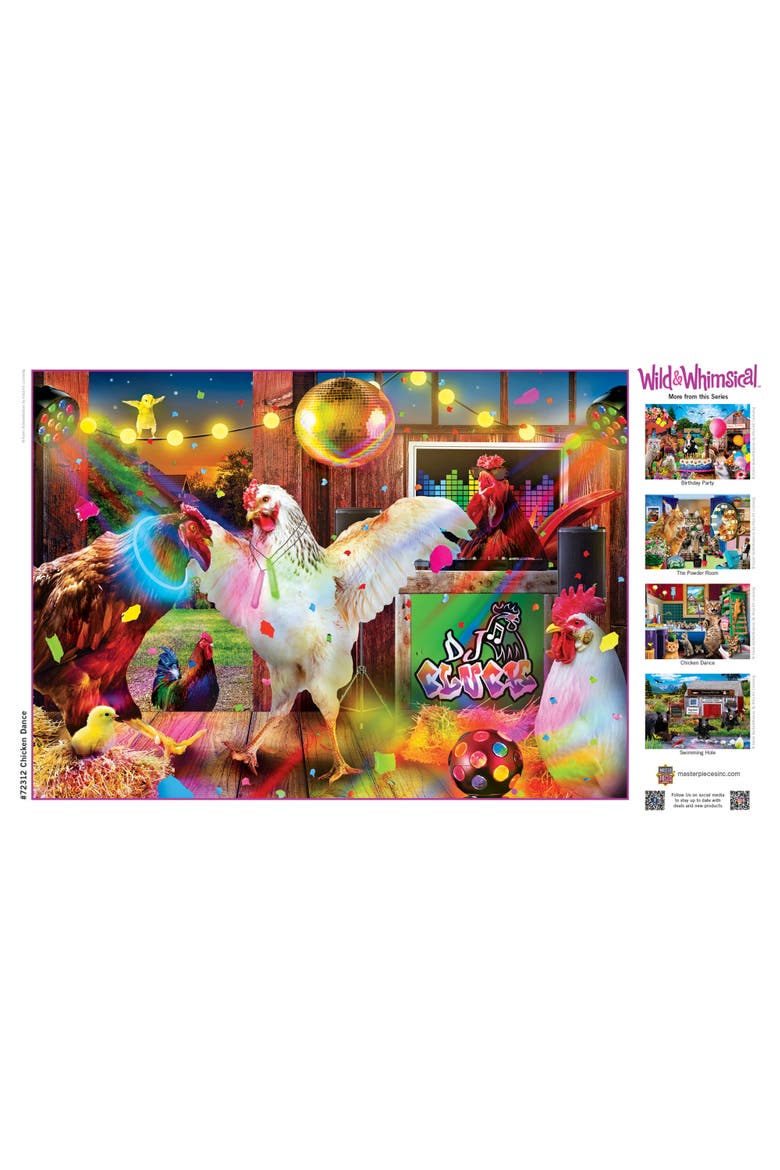 Chicken Dance 1000 Piece Jigsaw Puzzle, Alternate, color, Multicolor