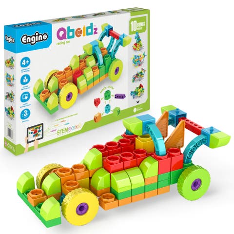 Qboidz Racing Car 10 Model Brick Building Set