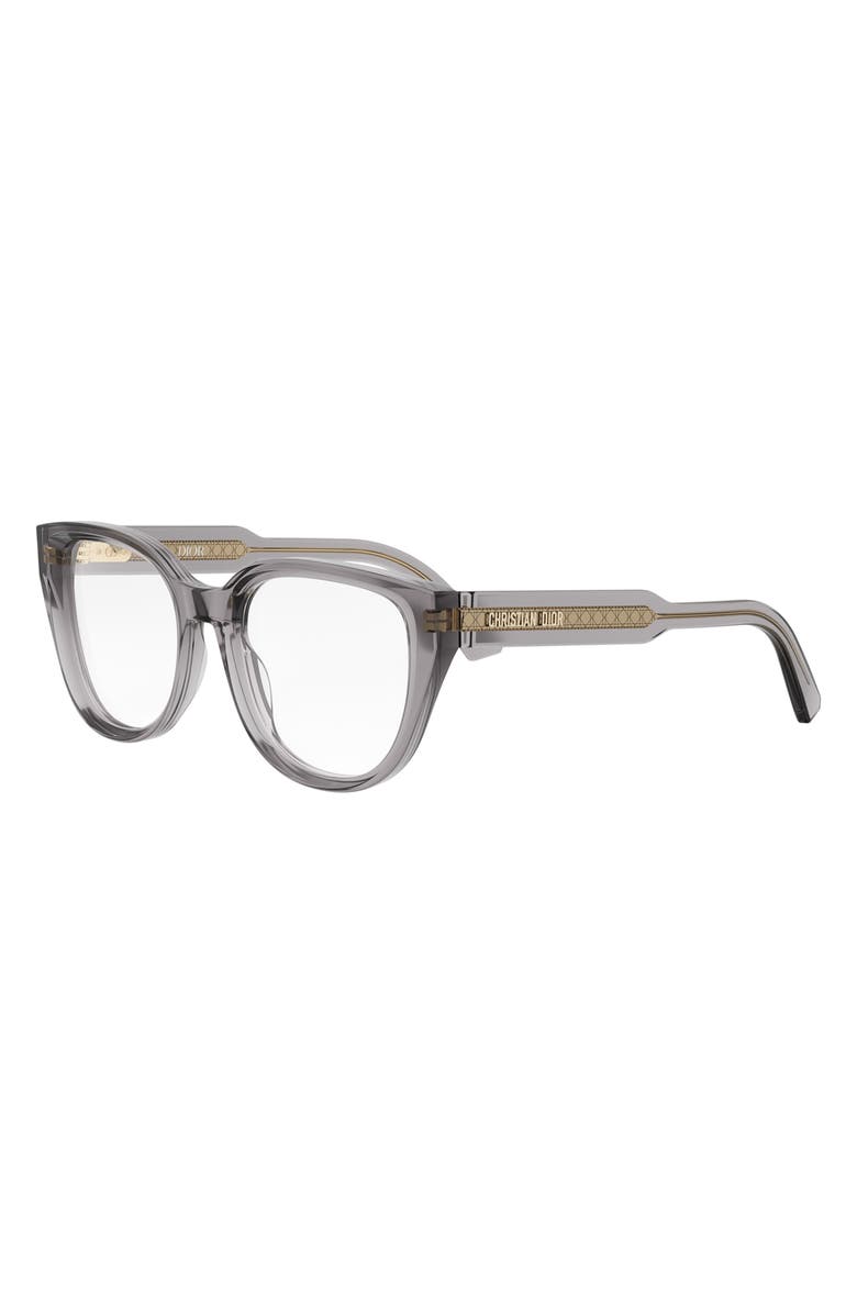 DIOR 'DiorPrismeO B1I 52mm Butterfly Eyeglasses, Alternate, color, Grey/ Other