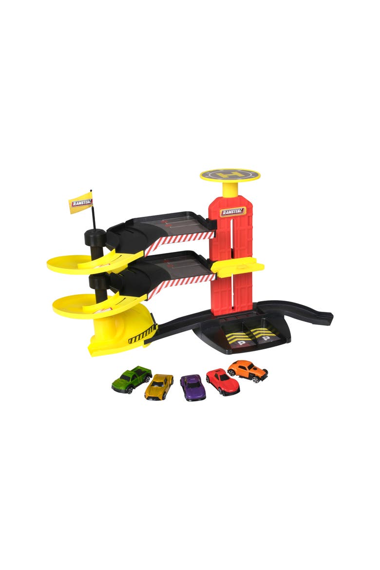 City Park & Drive with 5 Cars, Alternate, color, Multicolored