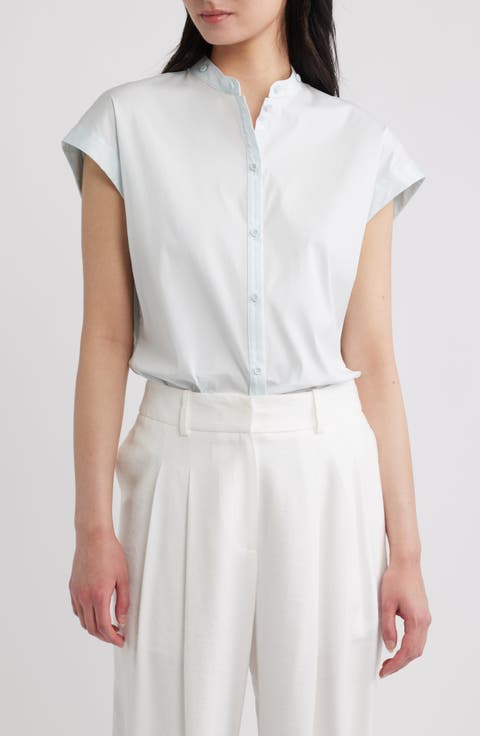 Good Sleeveless Button-Up Shirt