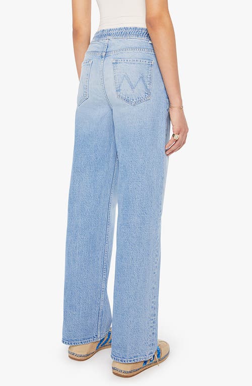 Mother The Drawn Tagger Skim Drawstring Jeans In Blue
