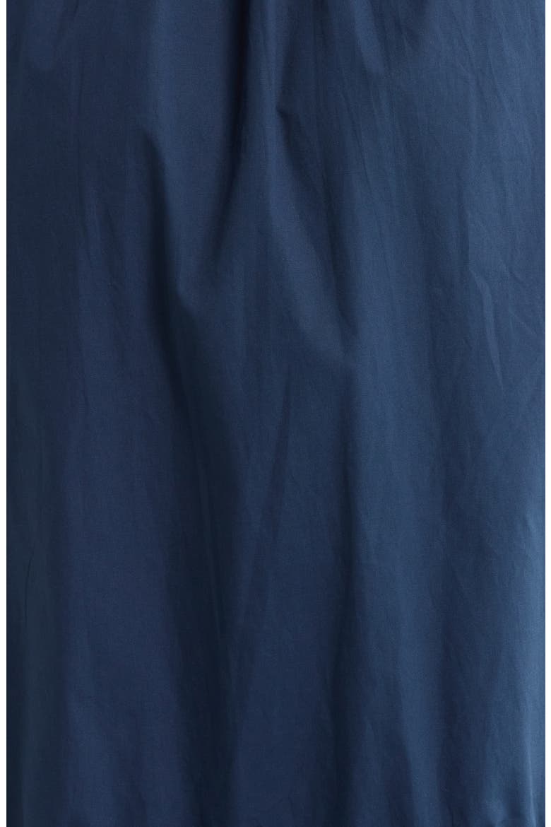 Davie Contrast Trim Cotton Shirtdress, Alternate, color, NAVY