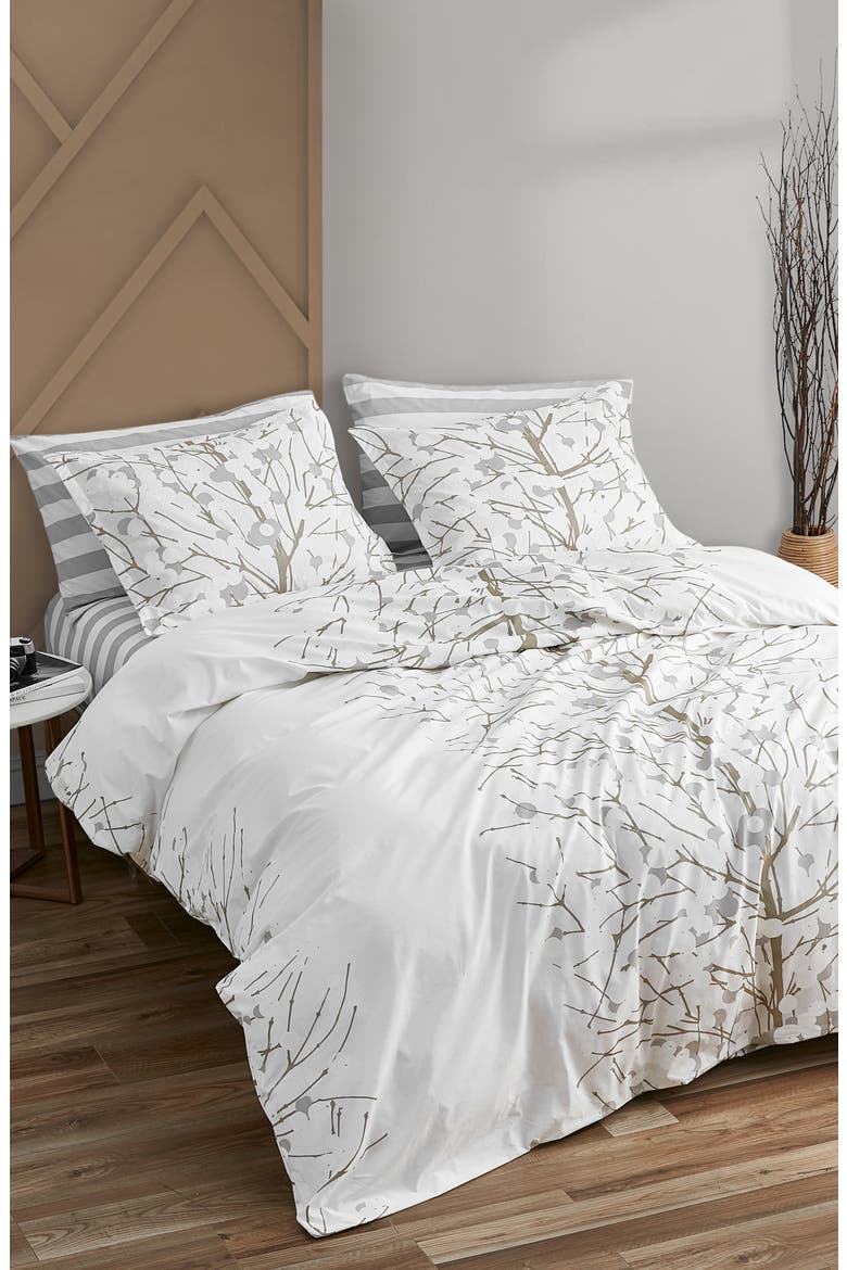 Lumimarja Silver Duvet Cover & Sham Set, Alternate, color, MEDIUM GREY