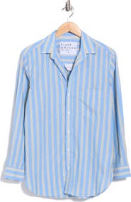 Frank & Eileen Joedy Striped Cotton Boyfriend Shirt