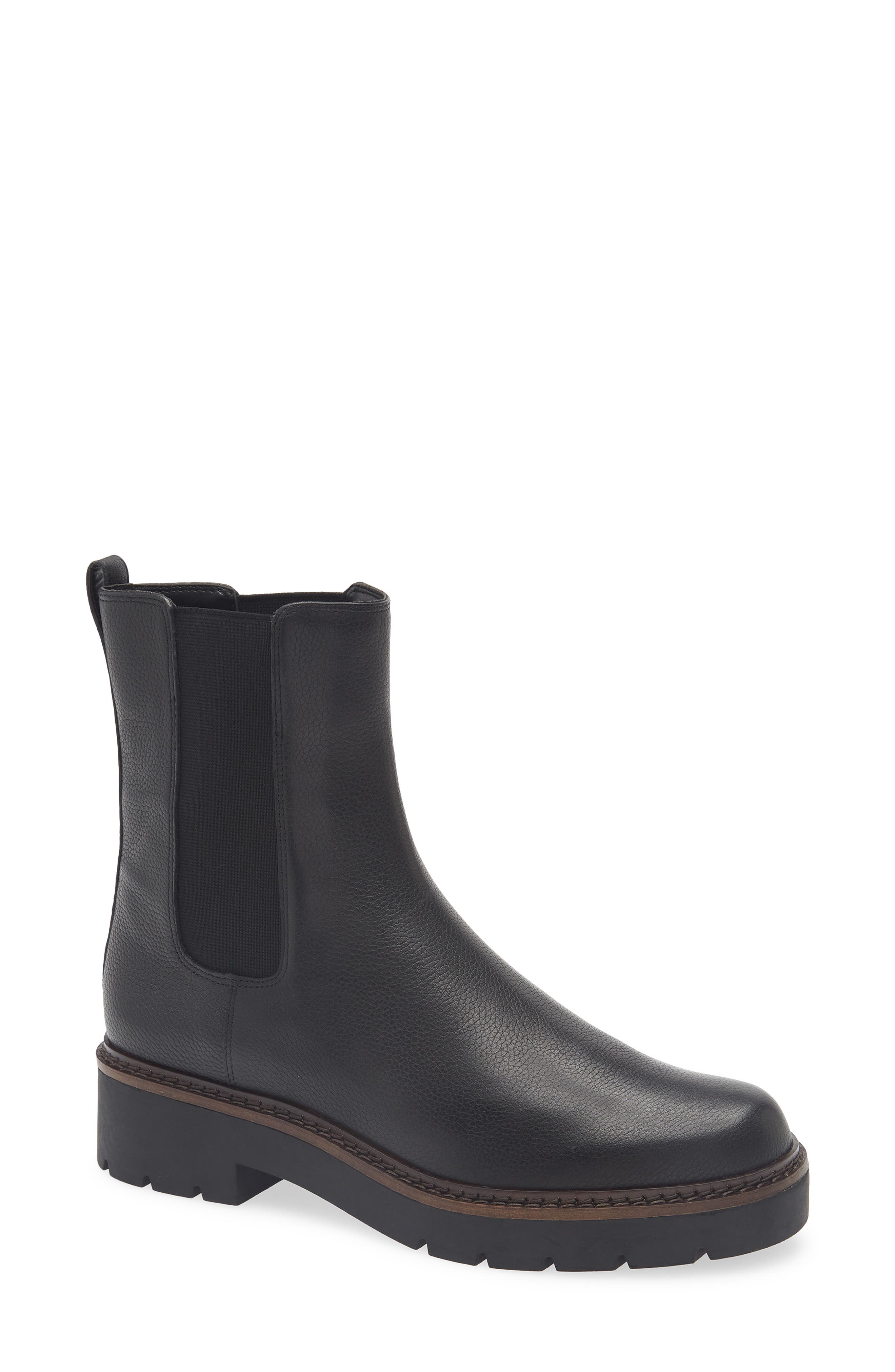 Nordstrom Darian Water Resistant Chelsea Boot, Main, color, Black