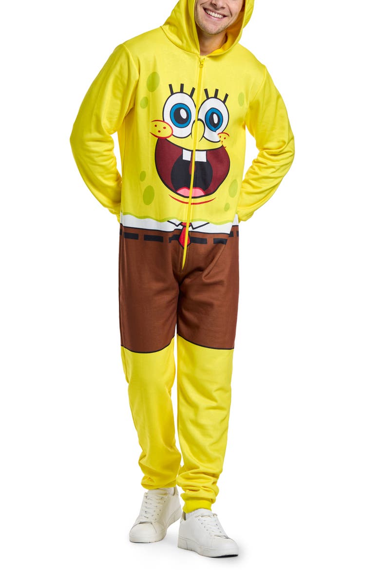 SpongeBob™ Hooded Jumpsuit, Main, color, YELLOW