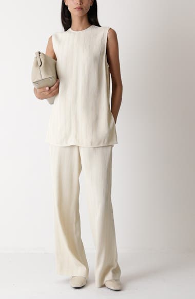 TOTEME Woven Stripe Drawstring Trousers | Nordstrom