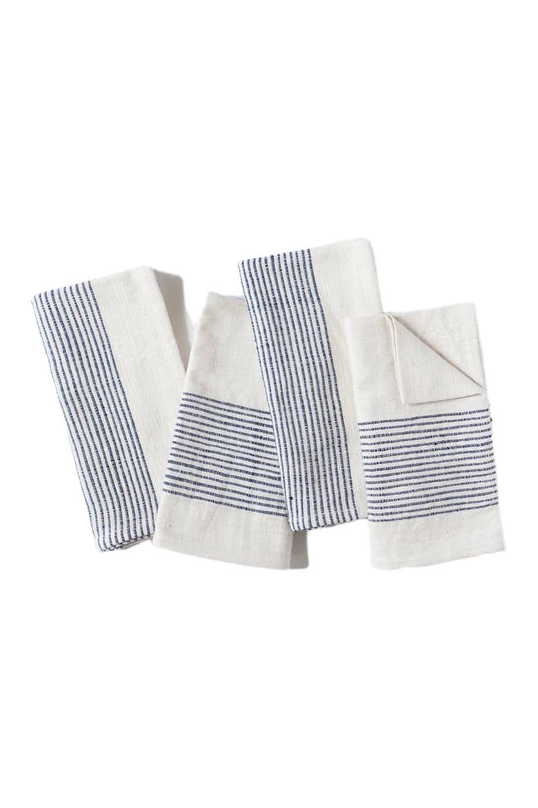 Riviera Cotton Napkins - Set of 4, Alternate, color, Navy