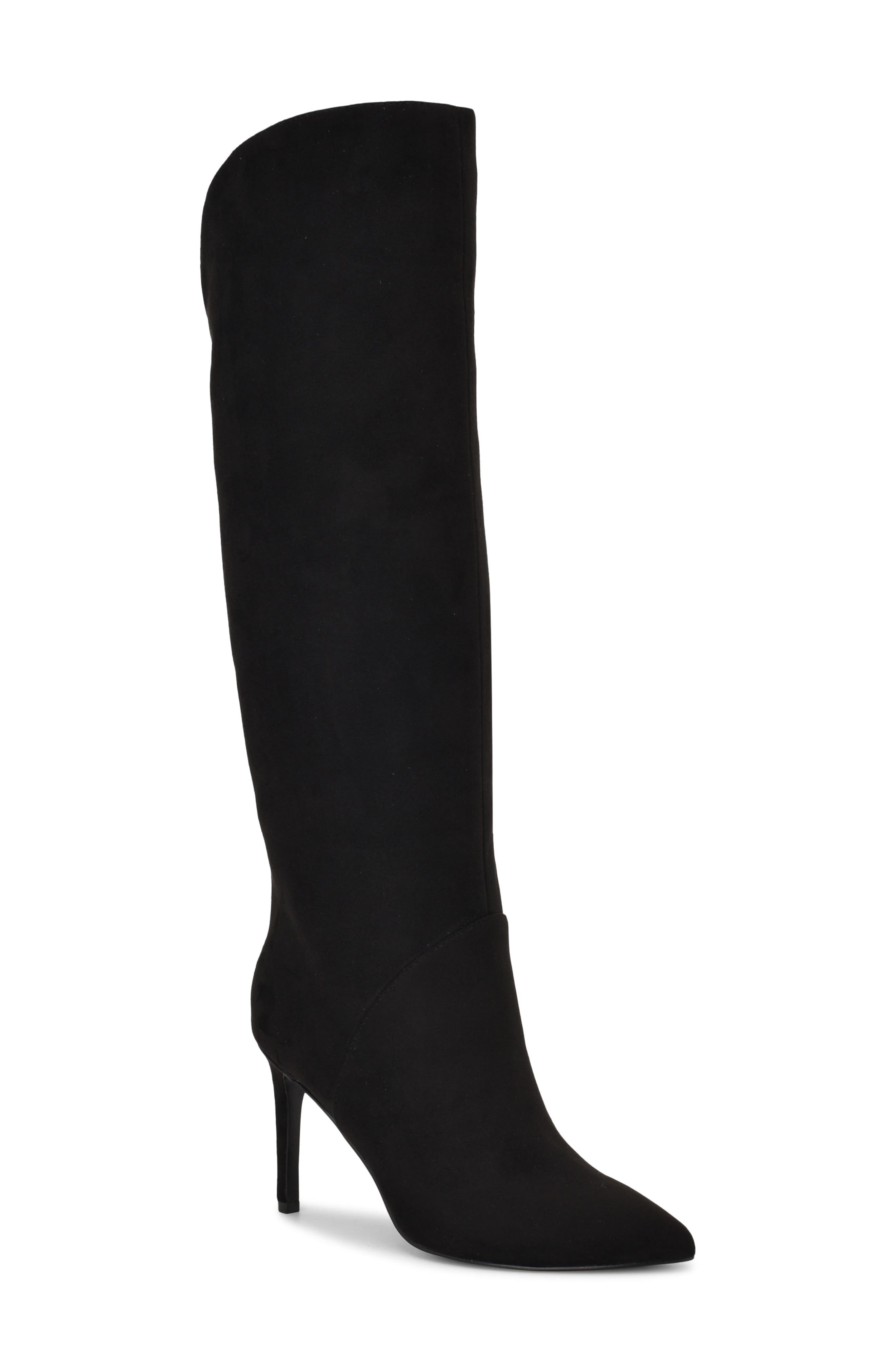 Nine West Razla Pointed Toe Boot, Main, color, Black