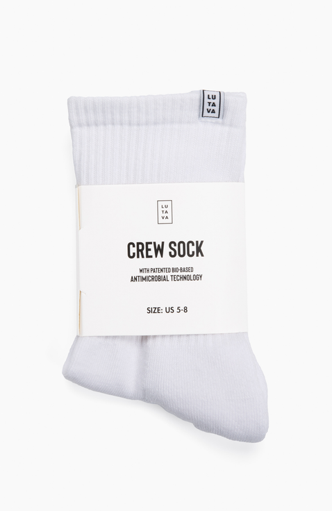 Antimicrobial Crew Sock - 4 Pack
