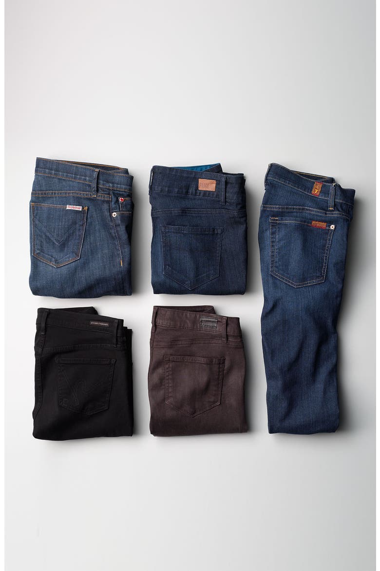 Denim 'Verdugo' Coated Skinny Jeans, Alternate, color, JAVA
