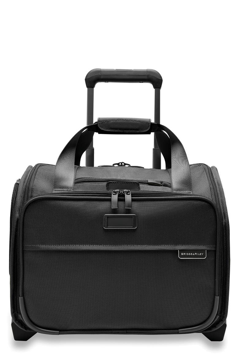 Baseline 2-Wheel Cabin Bag, Main, color, BLACK