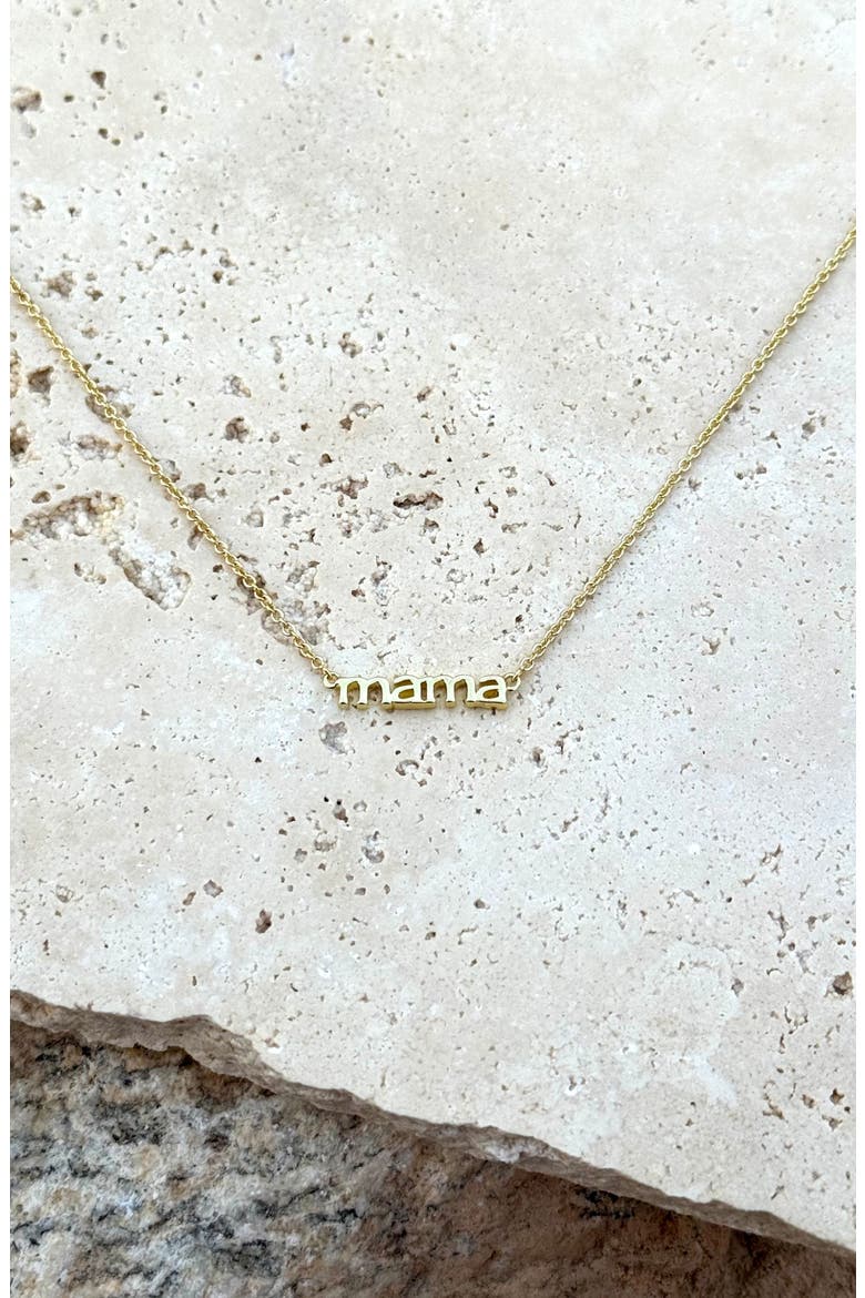 'Mama' Pendant Necklace, Alternate, color, GOLD
