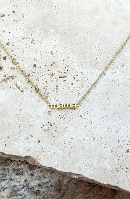 Adornia 14k Gold Plated Mama Necklace In Gold