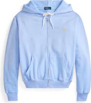 Polo Ralph Lauren Full Zip Cotton Blend Fleece Hoodie