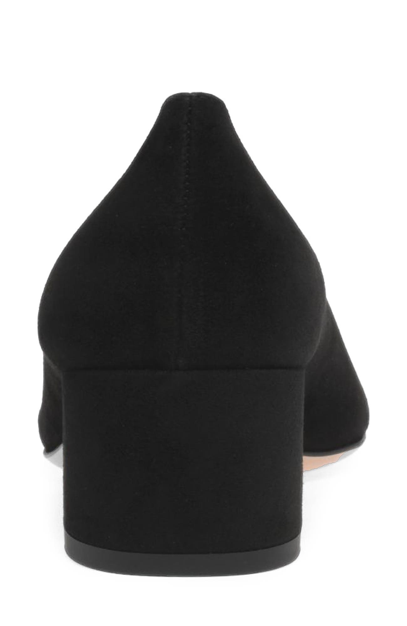 Ryan 45 Pump, Alternate, color, Black Suede Leather