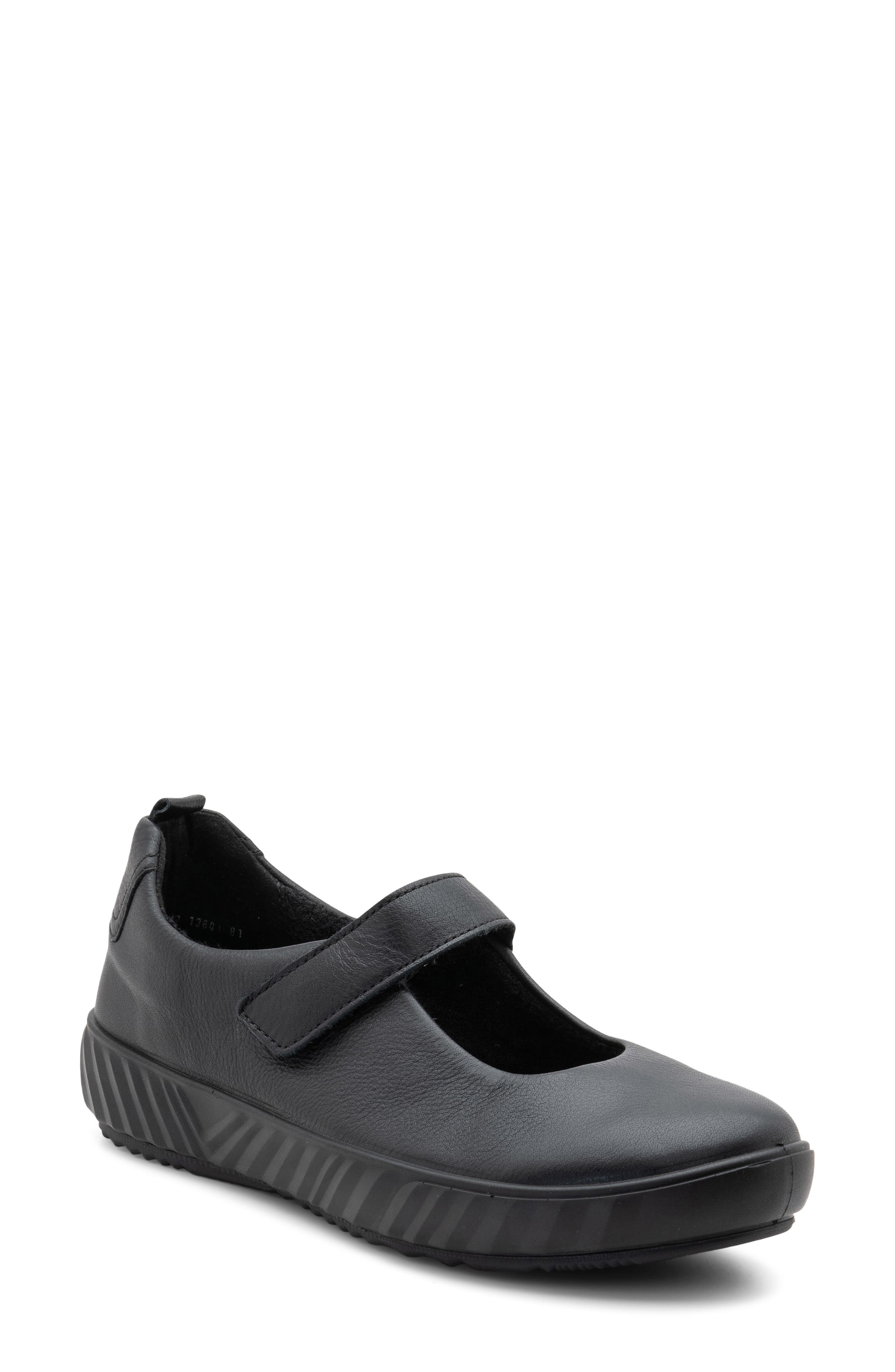Alexandria Mary Jane Sneaker, Main, color, BLACK CALF