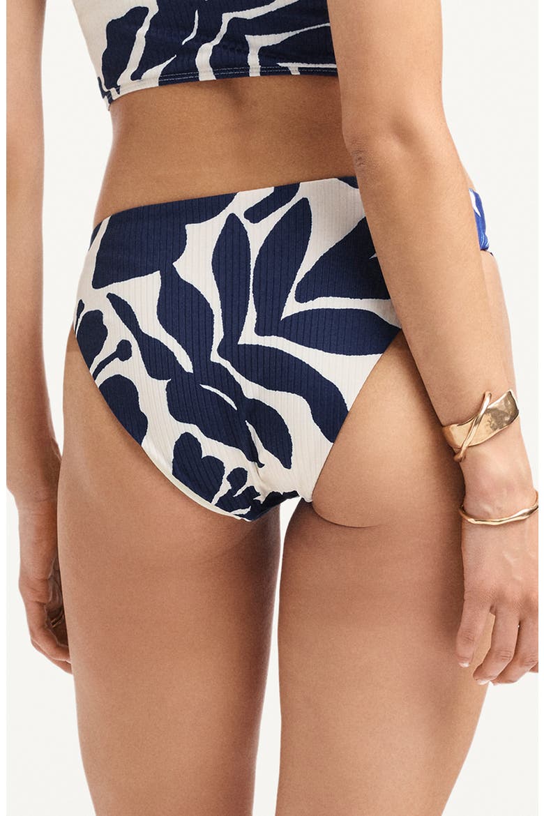 Cali High Leg Bikini Bottoms, Alternate, color, NIGHT FLOWER