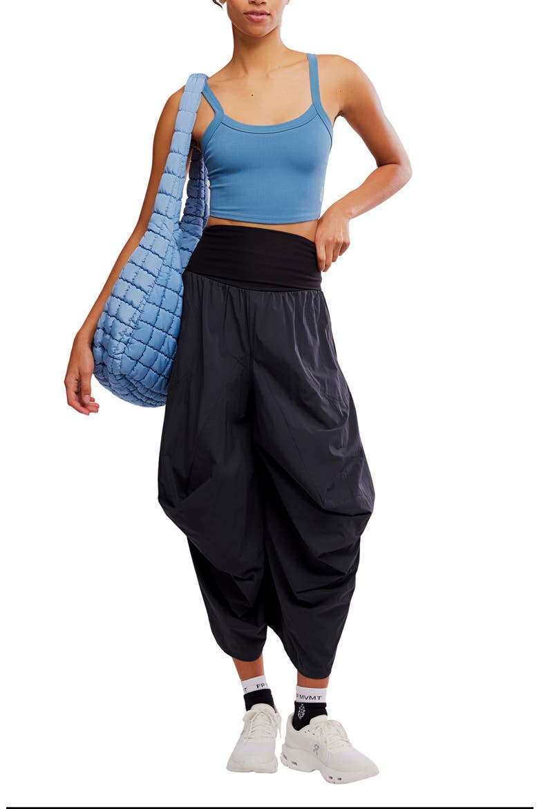 FP Movement Way Back Convertible Crop Pants, Alternate, color, BLACK