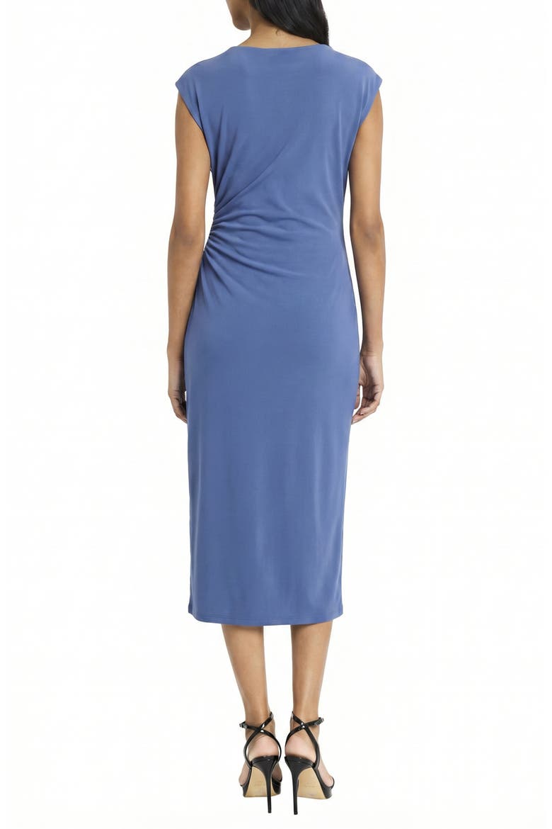 ruched cap sleeve dress Cap-Sleeve Matte Jersey Ruched Side Dress