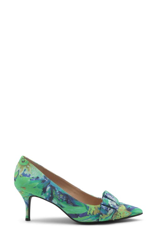 Charles David Arvine Ruffle Pump In Blue Multi