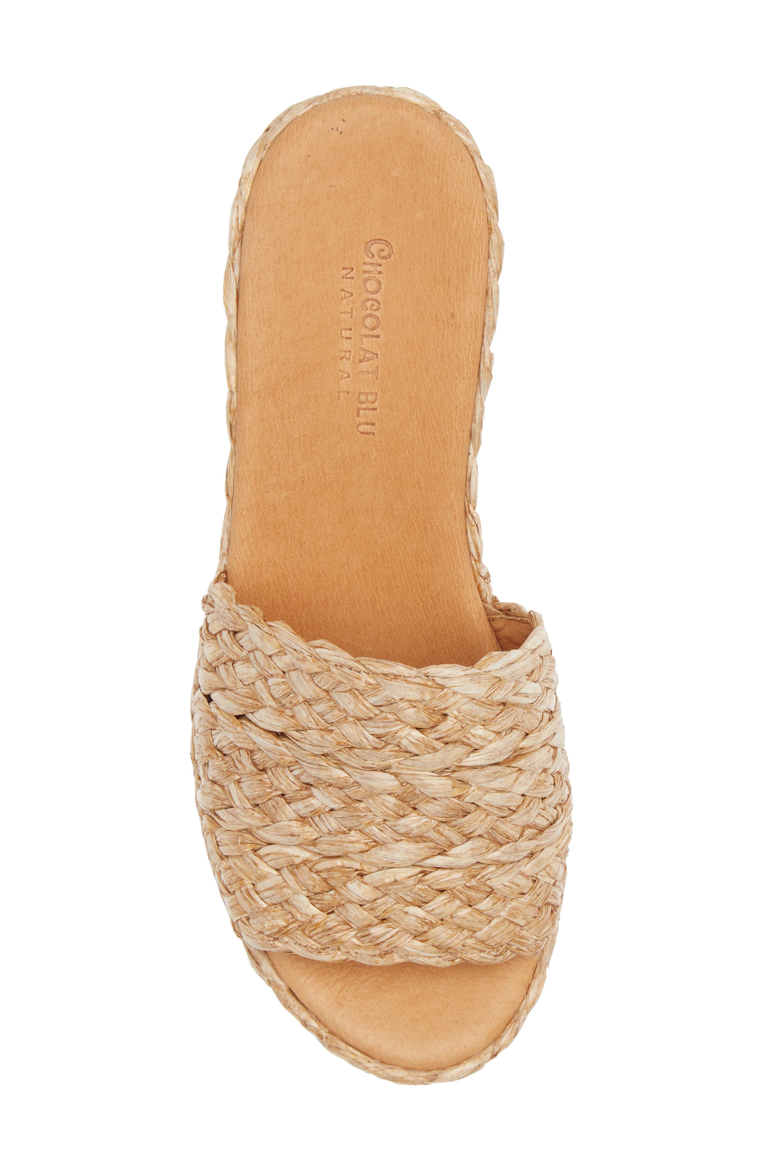 Chocolat Blu Yunis Sandal, Alternate, color, Natural Raffia