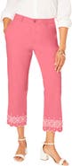 Jessica London Stretch Poplin Classic Cropped Straight Leg Pant