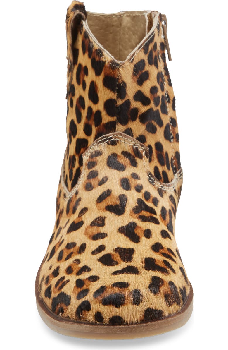 Mini Boden Boden Leopard Spot Genuine Calf Hair Western Boot, Alternate, color,
